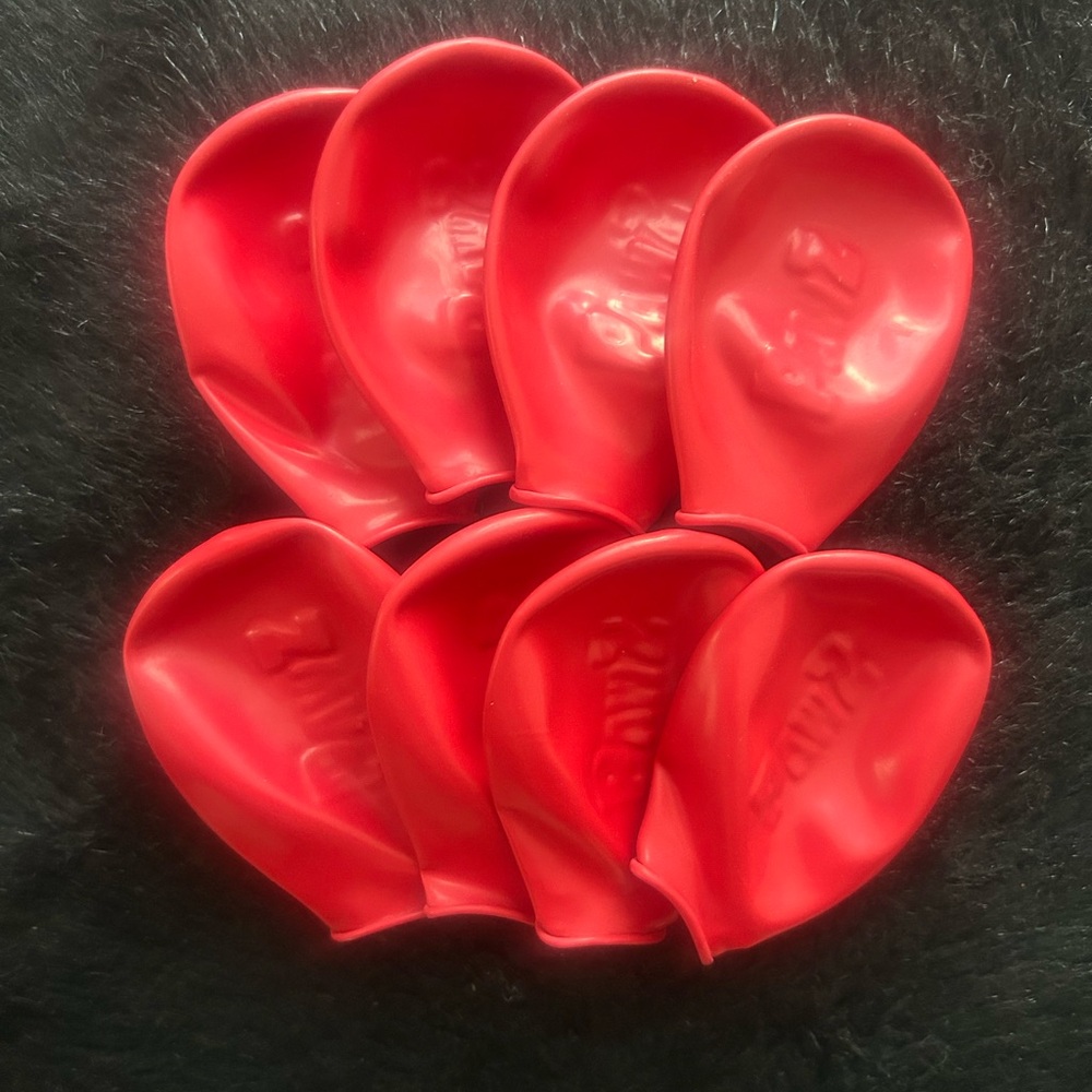 Red rubber dog booties